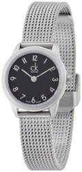  Shop Authentic Calvin Klein Minimal Black Dial Silver Mesh Bracelet Watch for Women - K3M53151 - Luxxuri