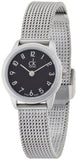  Shop Authentic Calvin Klein Minimal Black Dial Silver Mesh Bracelet Watch for Women - K3M53151 - Luxxuri