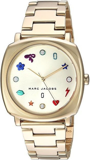  Shop Authentic Marc Jacobs Mandy Gold Dial Gold Steel Strap Watch for Women - MJ3549 - Luxxuri