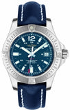  Shop Authentic Breitling Colt 41mm Automatic Blue Dial Blue Leather Strap Watch for Men - A1731311.C934.113X.A18BA.1 - Luxxuri