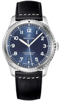  Shop Authentic Breitling Navitimer 8 Automatic 41mm Blue Dial Black Leather Strap Mens Watch - A1731410 - Luxxuri