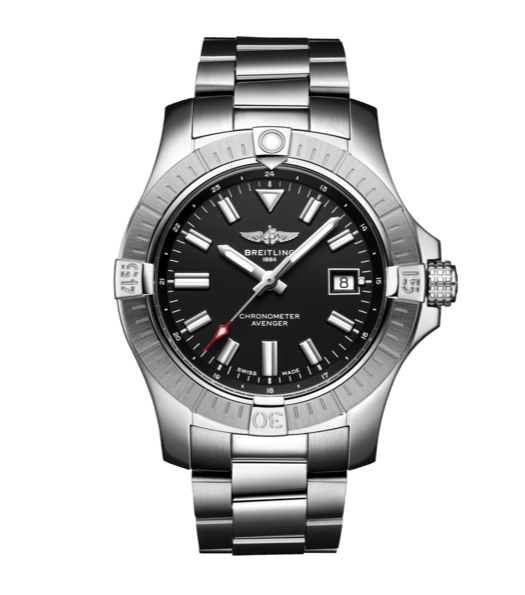  Shop Authentic Breitling Avenger Automatic 43mm Black Dial Silver Steel Strap Watch for Men - A17318101B1A1 - Luxxuri