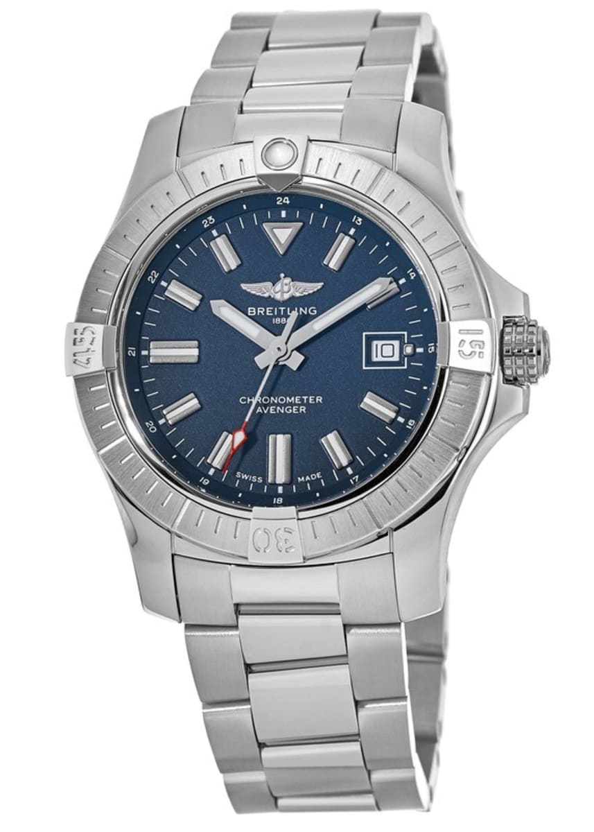  Shop Authentic Breitling Avenger Automatic 43mm Blue Dial Silver Steel Strap Watch for Men - A17318101C1A1 - Luxxuri