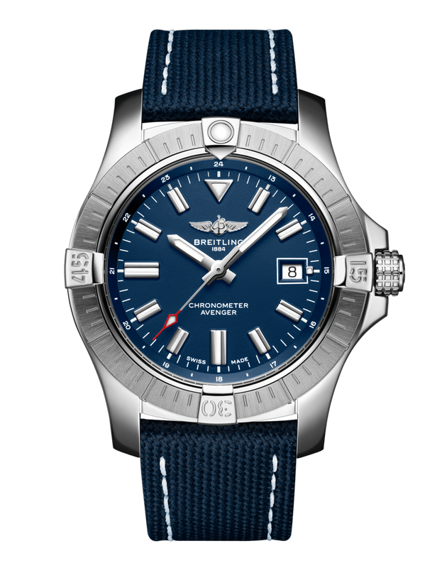 Shop Authentic Breitling Avenger Automatic 43 Blue Dial Blue Nylon Strap Watch for Men - A17318101C1X1 - Luxxuri