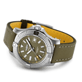 Breitling Avenger Automatic GMT 43 Green Dial Green Nylon Strap Watch for Men - A17318101L1X1