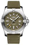  Shop Authentic Breitling Avenger Automatic GMT 43 Green Dial Green Nylon Strap Watch for Men - A17318101L1X1 - Luxxuri