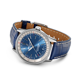  Shop Authentic Breitling Navitimer Automatic 38mm Blue Dial Blue Leather Strap Mens Watch - A17325211C1P1 - Luxxuri