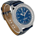  Shop Authentic Breitling Navitimer Automatic 38mm Blue Dial Blue Leather Strap Mens Watch - A17325211C1P1 - Luxxuri