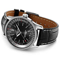  Shop Authentic Breitling Navitimer Automatic 38mm Black Dial Black Leather Strap Mens Watch - A17325241B1P1 - Luxxuri