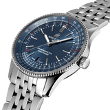  Shop Authentic Breitling Navitimer Automatic 41mm Blue Dial Silver Steel Strap Watch for Men - A17326161C1A1 - Luxxuri