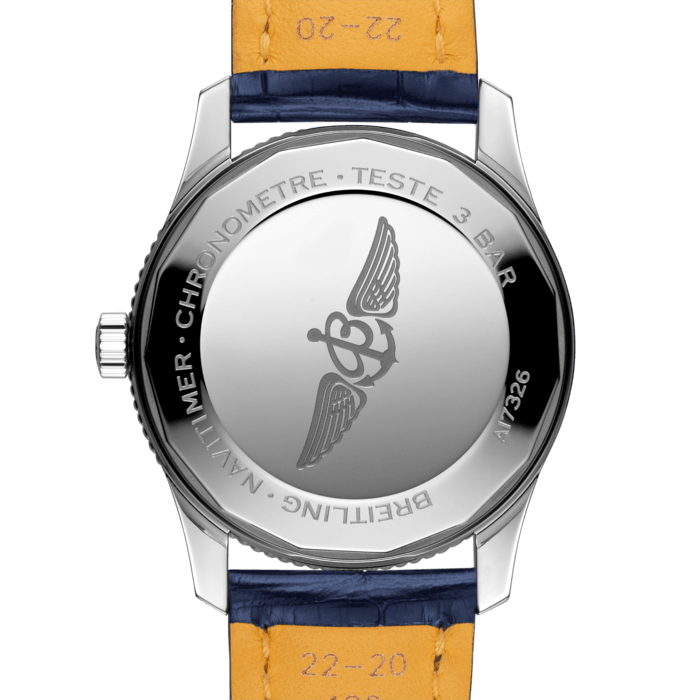  Shop Authentic Breitling Navitimer Automatic 41mm Blue Leather Strap Mens Watch - A17326211C1P3 - Luxxuri