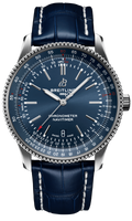 Breitling Navitimer Automatic 41 Blue Dial Blue Leather Strap Watch for Men - A17326161C1P3