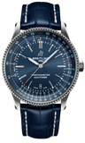  Shop Authentic Breitling Navitimer Automatic 41 Blue Dial Blue Leather Strap Watch for Men - A17326161C1P3 - Luxxuri