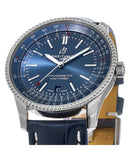  Shop Authentic Breitling Navitimer Automatic 41 Blue Dial Blue Leather Strap Watch for Men - A17326161C1P3 - Luxxuri