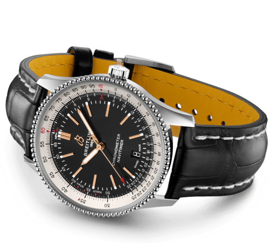  Shop Authentic Breitling Navitimer 1 Automatic 41mm Black Dial Black Leather Strap Mens Watch - A17326211B1P2 - Luxxuri