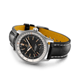  Shop Authentic Breitling Navitimer 1 Automatic 41mm Black Dial Black Leather Strap Mens Watch - A17326211B1P1 - Luxxuri