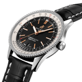  Shop Authentic Breitling Navitimer 1 Automatic 41mm Black Dial Black Leather Strap Mens Watch - A17326211B1P1 - Luxxuri