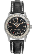  Shop Authentic Breitling Navitimer 1 Automatic 41mm Black Dial Black Leather Strap Mens Watch - A17326211B1P2 - Luxxuri