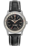  Shop Authentic Breitling Navitimer 1 Automatic 41mm Black Dial Black Leather Strap Mens Watch - A17326211B1P2 - Luxxuri