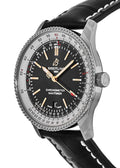  Shop Authentic Breitling Navitimer 1 Automatic 41mm Black Dial Black Leather Strap Mens Watch - A17326211B1P2 - Luxxuri