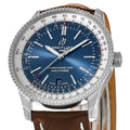  Shop Authentic Breitling Navitimer 1 Automatic 41mm Blue Dial Brown Leather Strap Mens Watch - A17326211C1P1 - Luxxuri