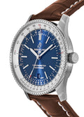  Shop Authentic Breitling Navitimer 1 Automatic 41mm Blue Dial Brown Leather Strap Mens Watch - A17326211C1P1 - Luxxuri