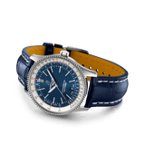  Shop Authentic Breitling Navitimer Automatic 41mm Blue Leather Strap Mens Watch - A17326211C1P3 - Luxxuri