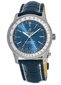  Shop Authentic Breitling Navitimer Automatic 41mm Blue Leather Strap Mens Watch - A17326211C1P3 - Luxxuri