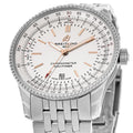  Shop Authentic Breitling Navitimer Automatic 41mm White Dial Stainless Steel Mens Watch - A17326211G1A1 - Luxxuri