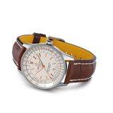  Shop Authentic Breitling Navitimer Automatic 41 White Dial Brown Leather Strap Watch for Men - A17326211G1P2 - Luxxuri