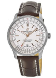  Shop Authentic Breitling Navitimer Automatic 41 White Dial Brown Leather Strap Watch for Men - A17326211G1P2 - Luxxuri