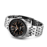  Shop Authentic Breitling Navitimer Automatic 41mm Black Dial Silver Steel Strap Watch for Men - A17326241B1A1 - Luxxuri