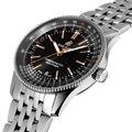  Shop Authentic Breitling Navitimer Automatic 41mm Black Dial Silver Steel Strap Watch for Men - A17326241B1A1 - Luxxuri