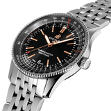  Shop Authentic Breitling Navitimer Automatic 41mm Black Dial Silver Steel Strap Watch for Men - A17326241B1A1 - Luxxuri