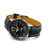  Shop Authentic Breitling Automatic 41mm Black Dial Black Leather Strap Watch for Men - A17326241B1P1 - Luxxuri