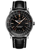  Shop Authentic Breitling Automatic 41mm Black Dial Black Leather Strap Watch for Men - A17326241B1P1 - Luxxuri