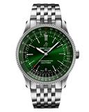  Shop Authentic Breitling Navitimer Automatic 41mm Green Dial Silver Steel Strap Watch for Men - A17326361L1A1 - Luxxuri
