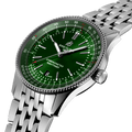  Shop Authentic Breitling Navitimer Automatic 41mm Green Dial Silver Steel Strap Watch for Men - A17326361L1A1 - Luxxuri
