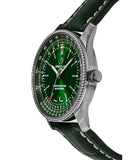  Shop Authentic Breitling Navitimer Automatic 41mm Green Dial Green Leather Strap Watch for Men - A17326361L1P1 - Luxxuri
