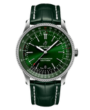  Shop Authentic Breitling Navitimer Automatic 41mm Green Dial Green Leather Strap Watch for Men - A17326361L1P1 - Luxxuri