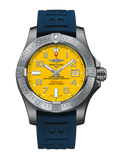  Shop Authentic Breitling Avenger II Seawolf Yellow Dial Blue Rubber Strap 45mm Mens Watch - A1733110/I519/157S - Luxxuri