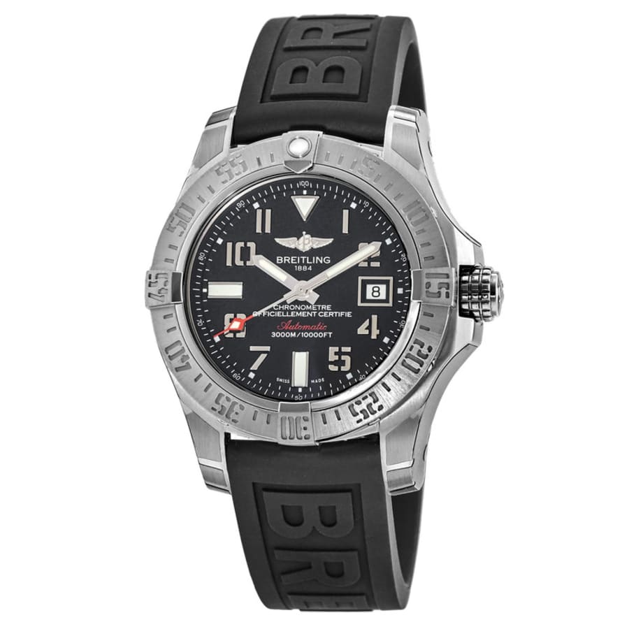  Shop Authentic Breitling Avenger II Seawolf Stainless Steel 45mm Black Rubber Strap Mens Watch - A1733110/BC31/153S - Luxxuri