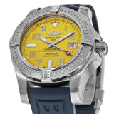  Shop Authentic Breitling Avenger II Seawolf Yellow Dial Blue Rubber Strap 45mm Mens Watch - A1733110/I519/157S - Luxxuri