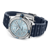  Shop Authentic Breitling Super Chronomat Automatic 38 Diamonds Blue Dial Blue Rubber Strap Watch for Women - A17356531C1S1 - Luxxuri
