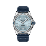  Shop Authentic Breitling Super Chronomat Automatic 38 Diamonds Blue Dial Blue Rubber Strap Watch for Women - A17356531C1S1 - Luxxuri