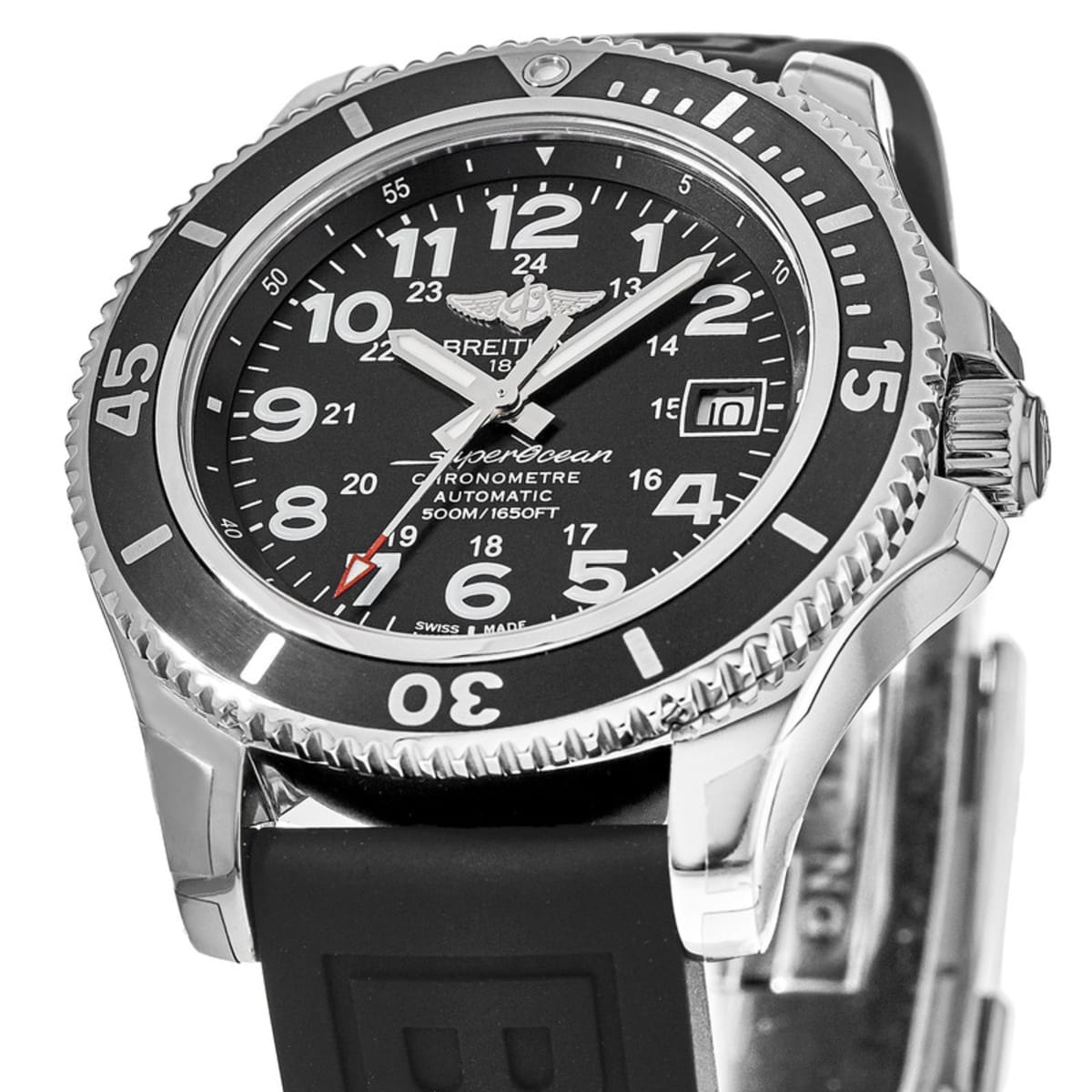  Shop Authentic Breitling Superocean Heritage II 42mm Automatic Mens Chronometer Watch - A17365C9 - Luxxuri
