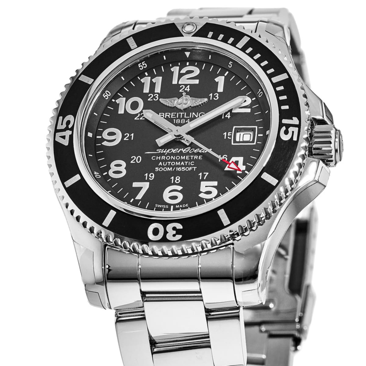  Shop Authentic Breitling Superocean II 42mm Calibre 17 Automatic Mens Watch - A17365C9 - Luxxuri