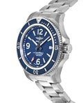  Shop Authentic Breitling Superocean Automatic 42mm Blue Dial Silver Steel Strap Watch for Men - A17366D81C1A1 - Luxxuri