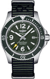  Shop Authentic Breitling Superocean Automatic 44mm Outerknown Green Dial Green Nylon Strap Watch for Men - A17367A11L1W1 - Luxxuri