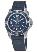  Shop Authentic Breitling Superocean 44mm Automatic Blue Dial Blue Rubber Strap Watch for Men - A17367D81C1S2 - Luxxuri